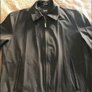 COPY - Black Hugo Boss heavy windbreaker. Nice n warm